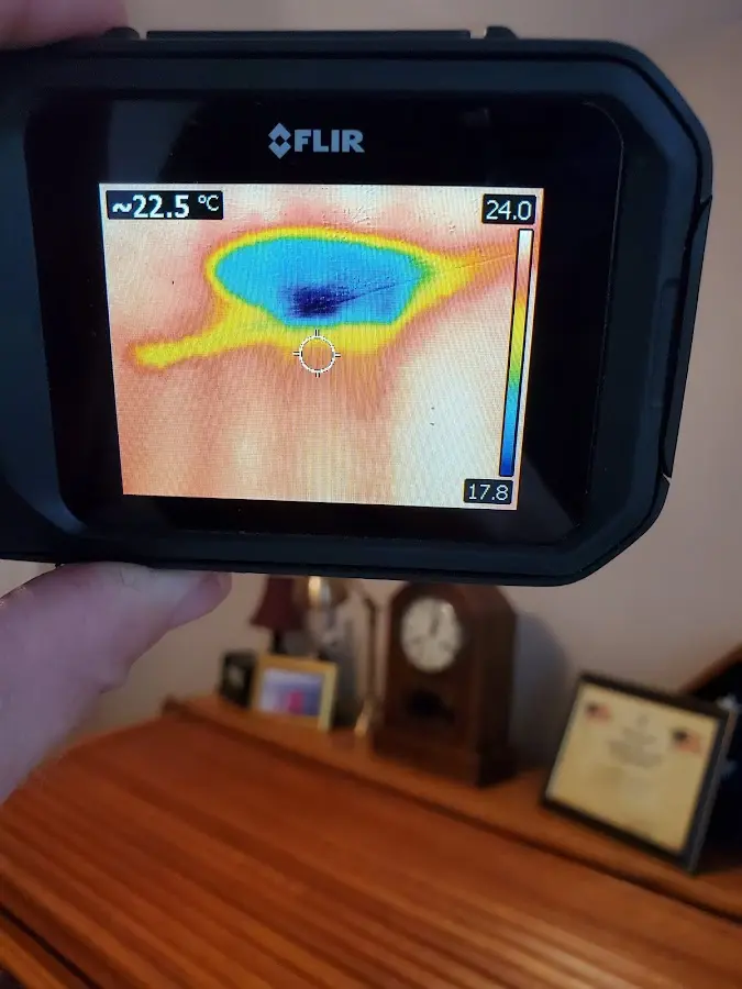 Thermal imaging inspection for water damage in Liberty